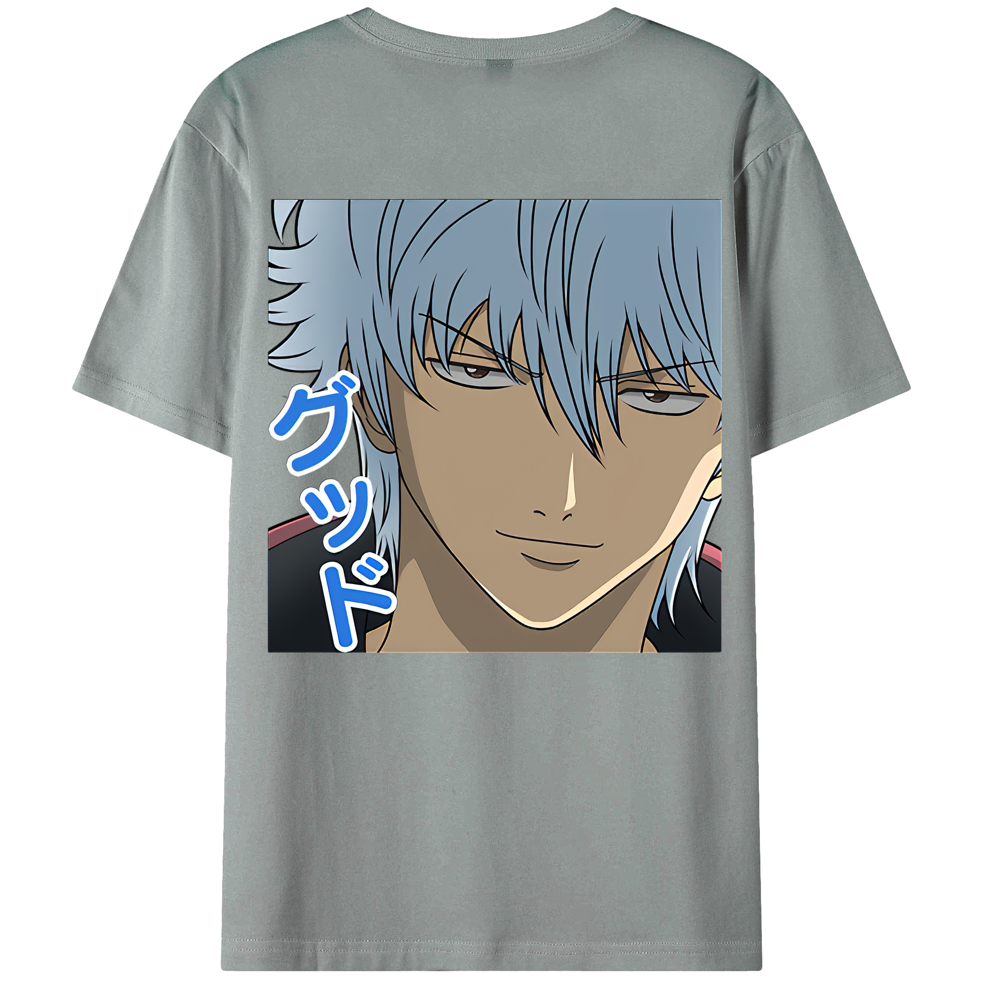 （画像用） ぎんたま 坂田銀時（さかたぎんとき） 神楽 志村新八（しむら しんぱち） GINTAMA Sakata Gintoki Kagura Shimura Shinpachi 綿100％ メンズ半袖Tシャツ（バックプリント） 通気性